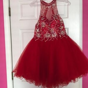 Red homecoming dress